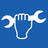 spanner in hand icon